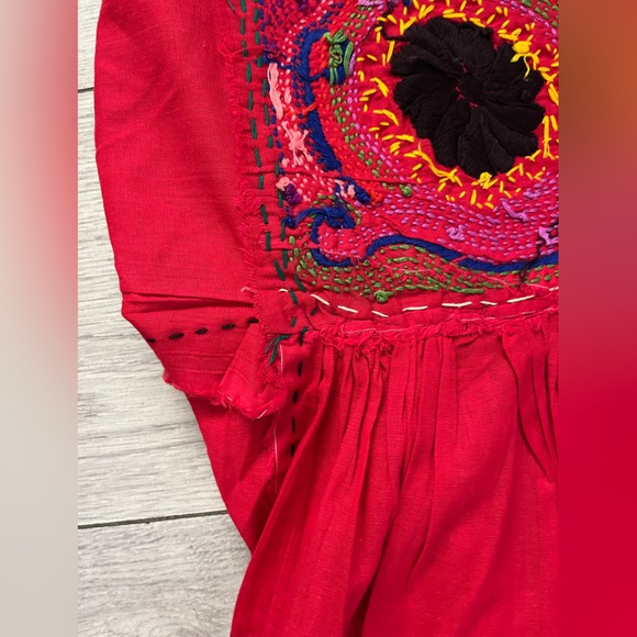 MEXICAN CRAFTS Embroidery Blouse one size - Picture 10 of 12